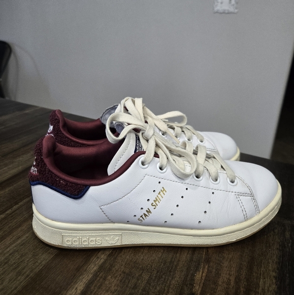 Adidas Stan Smith Chenille Pack Shadow Red Sneakers - Picture 6 of 14